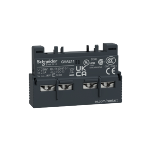 Bloque frontal de contactos auxiliares 1NA 1NC para guardamotor GV2 y GV3P