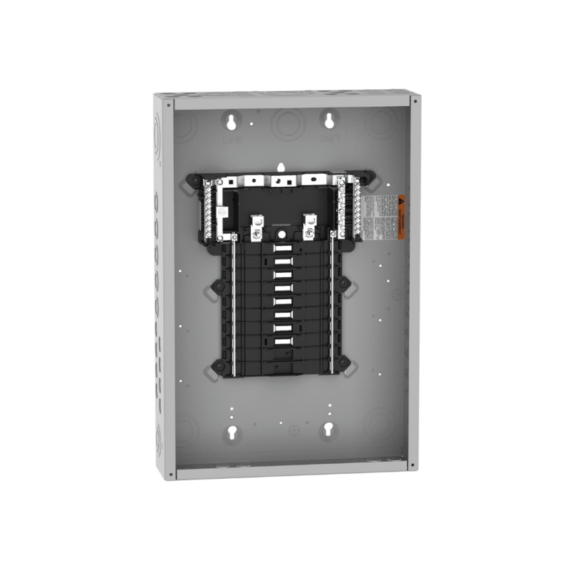 Centro de carga monofásico QO, 16 circuitos barras de 125Amp. 1F, 3H, 120/240V.