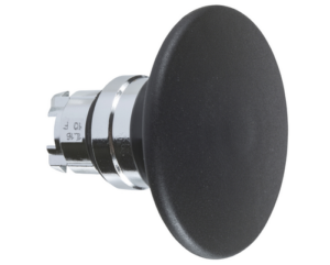 Schneider Electric, Pulsador hongo negro de 60mm