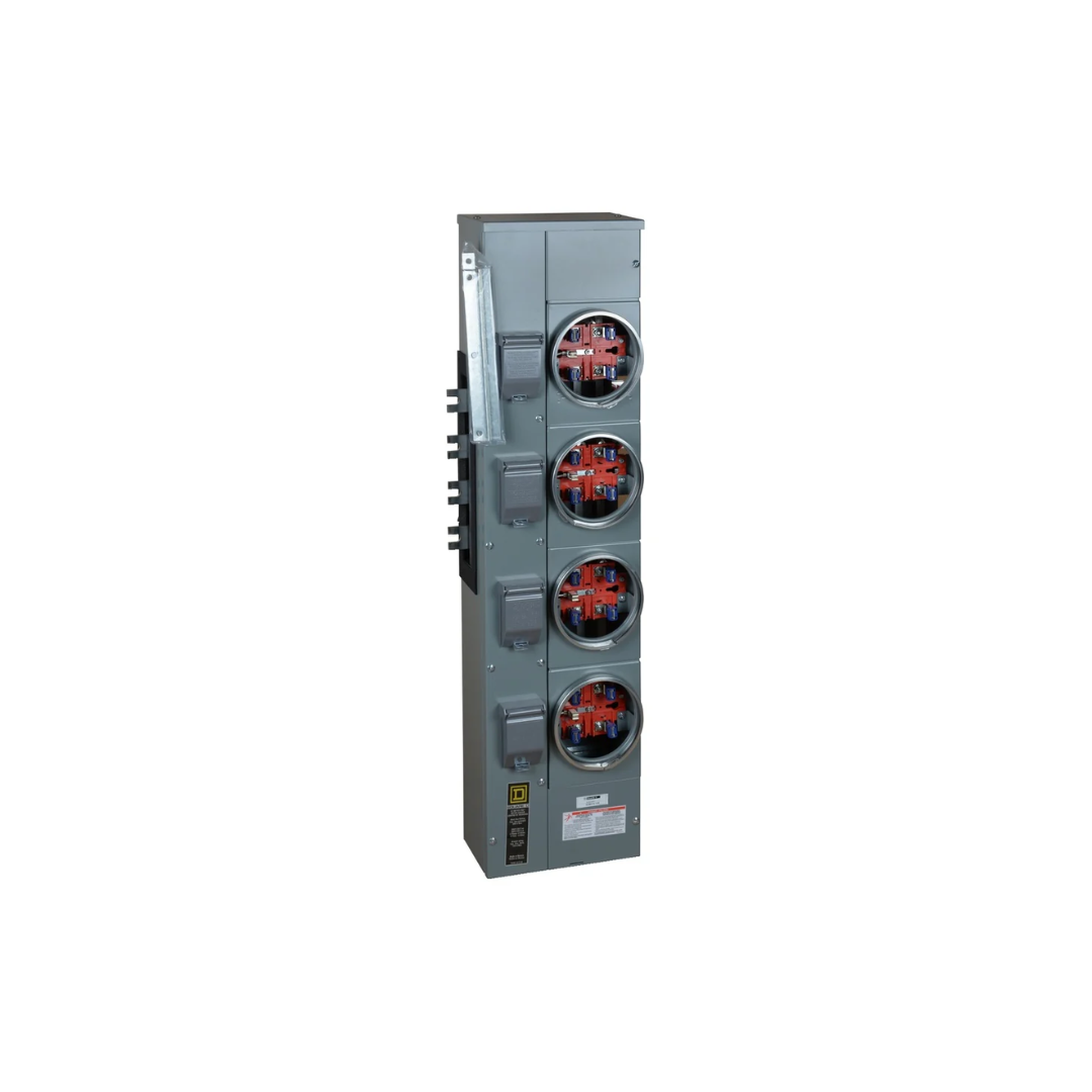 Módulo para 4 medidores, 125A Máx., 5 quijadas, 120/208 Vca   48,12 x 12,25 x 7,09